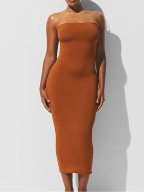 SKIMS convertible Tube Dress NWT in Bronze
